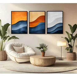 WALLXPERT Dekorativna uramljena MDF slika (3 komada) Mp3 00102 50 x 70