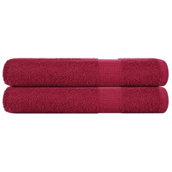 Ručnici za saunu FROGN 2 kom bordo 80x200 cm 360 g/m2