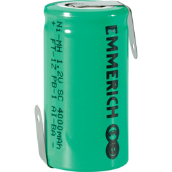 Emmerich Emmerich SUB C NiMH-akumulator, ZLF 1.2 V 4000 mAh ( x V) 22.5 mm x 43 mm