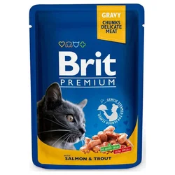 BRIT Premium kesica sa lososom i pastrmkom za mačiće 100 g.