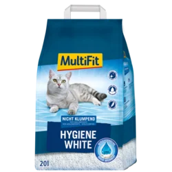 MultiFit pesek za mačke Hygiene White nesprijemljivi 20 L