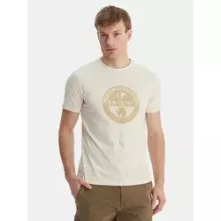 Napapijri Majica S-Mahsa NP0A4FZB Écru Regular Fit
