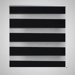 Zebra zavjesa 60,9 x 120 cm Širina tkanine 56,7 cm crna