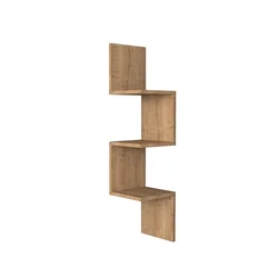 Hanah Home Zidna polica Zikzak Sapphire, Braon