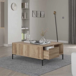 Hanah Home Klub sto Shp-660-Tt-1, 90x42x90 cm, Smeđi