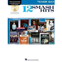 12 AMASH HITS PLAY ALONG +CD TENOR SAX