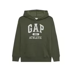 GAP Majica HERITAGE temno zelena/bela