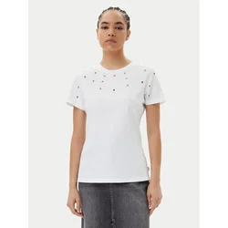 Silvian Heach Majica GPP25070TS Bela Regular Fit