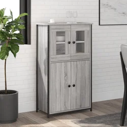 Visoka komoda boja hrasta 62x32x106,5 cm od konstruiranog drva