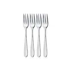 Set of 4 dessert forks, stainless steel - MasterClass