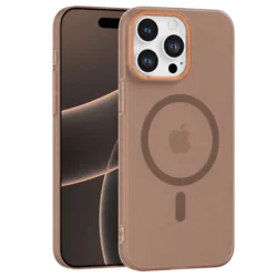 Matte Color MagSafe maska za iPhone 15 Pro – Zlatna