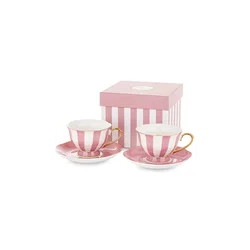 Komplet skodelic in krožnikov za 2 osebi. home & lifestyle 220 ml