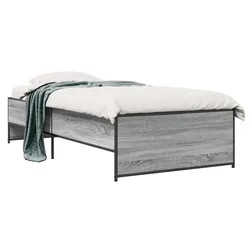Vidaxl Konstrukcija postelje Siva Sonoma 80 x 200 cm Inženirski les