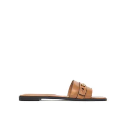 Natikači Tory Burch Romy Slide 183305 Rjava