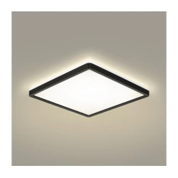 Brilagi - LED prigušiva svetiljka ULTRA SLIM LED/18W/230V 30x30 cm crna + sa daljinskim upravljačem
