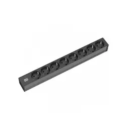 BACHMANN PDU Basic PVC 191U, 8xšuko sa prenaponskom zaštitom,16A,kabl 2m 801.0009
