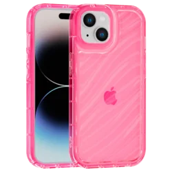 Aurora Wave maska za iPhone 14 - crvena