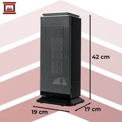 slomart Kaminer Lumina 2.0 PTC keramični grelnik, 2000W, s pilotom