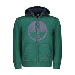 NORTH SAILS CHILDRENS GREEN ZIP-UP SWEATSHIRT