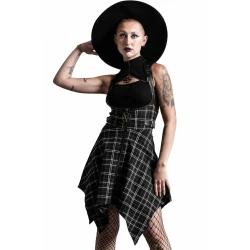Žensko krilo KILLSTAR - Dazed & Confused Suspender - ASH TARTAN - KSRA003941