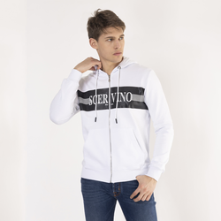 SCERVINO STREET Muški duks na raskopčavanje beli