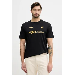 Bombažna kratka majica Armani Exchange moška, črna barva, XM001404 AF16432