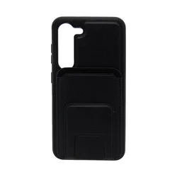 Maska za telefon LEATHER MAGSAFE WALLET za Samsung S23, Crna