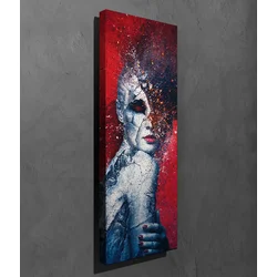 Wallity Dekorativna slika na platnu, 30x80cm, Šarena