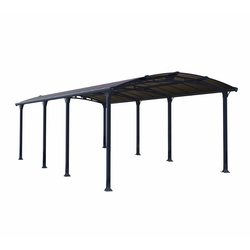 Aluminijasti nadstrešek za avto Arcadia 8500 Antracit 858 x 359 x 242 cm