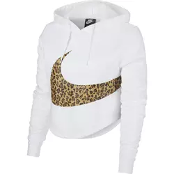 Nike W NSW HOODIE CROP ANML, ženski duks, bela