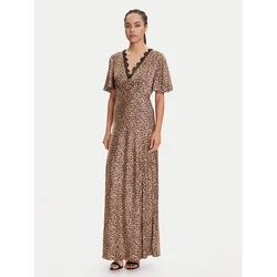 Guess Večerna obleka W5YK01 WHEZ2 Bež Regular Fit