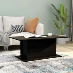 Stolić za kavu crni 102 x 55,5 x 40 cm od konstruiranog drva