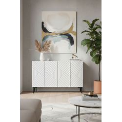 HANAH HOME Konzola Ferro 120 White