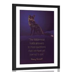 Plakat s paspartujem citat Nancy Newhall - 20x30 no frame