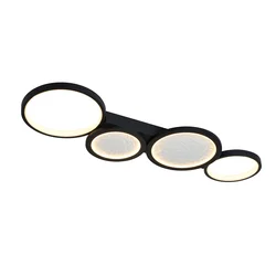 Rabalux LED plafonjera sa daljinskim Aranis, 40W, 3000-6500K, 84x29cm, Crna