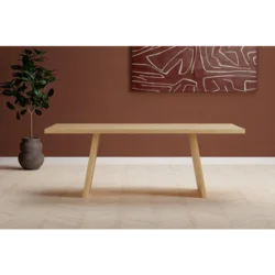 Venture Design Jedilna miza Logga 210x100x76 cm naravna