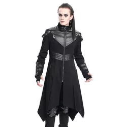 Moški plašč DEVIL FASHION - Black Gothic Punk - CT255