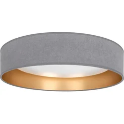 Brilagi-LED prigušiva LED svetlo VELVET SM. VARI 24W/230V 3000-6500K prečnik 45 cm siva/zlatna + daljinski upravljač