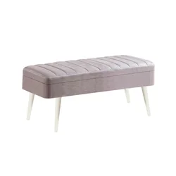 Hanah Home Klupa Vina 0701, 90x39x40 cm, Siva