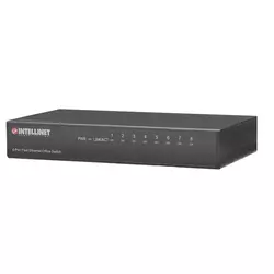 INTELLINET Switch 8-Port Fast Ethernet Office Metal 523318