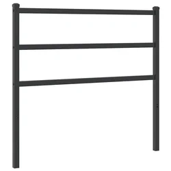 Vidaxl Kovinsko nadomestno vzglavje črno 107 cm