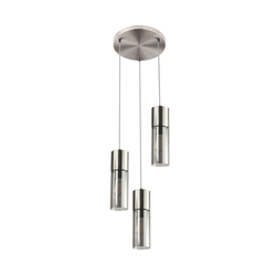 Globo 21000-3HN - Luster na sajli ANNIKA 3xE27/25W/230V, prečnik 30 cm, hrom