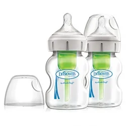 Dr.BrownS Staklena Wide Neck Options + Bočica 150Ml-2 U Pakovanju