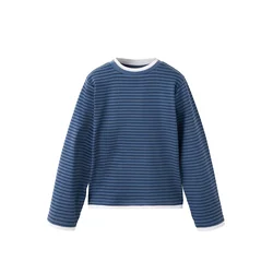 MANGO KIDS Majica RAYITA mornarska/opal/bela