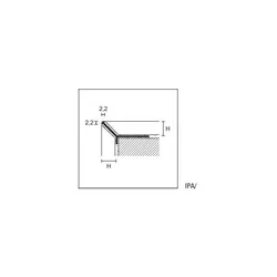 PROFILPAS 95181 PROFIL ZA STOPNICE IPA/11 (SILVER ANODIZED) - 2700x11 MM