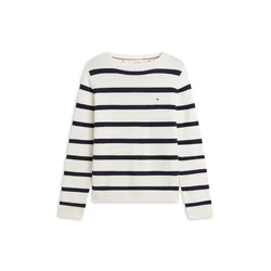 TOMMY HILFIGER Pulover črna/bela