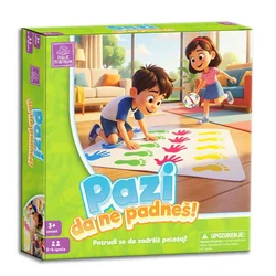 Društvena igra Pazi da ne padneš – podloga i strelica, 2–4 igrača, 3+