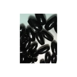 Drvena perla tuba 7*15 mm crna