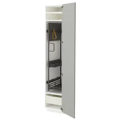 METOD / MAXIMERA Visoki element-ostava, bela/Havstorp svetlosiva, 40x60x200 cm