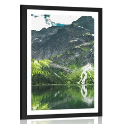 Plakat s paspartujem Morsko oko v Tatrah - 40x60 no frame